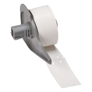 Picture of Brady White Polyethylene Thermal Transfer M71-12-109 Die-Cut Thermal Transfer Printer Label Roll (Main product image)
