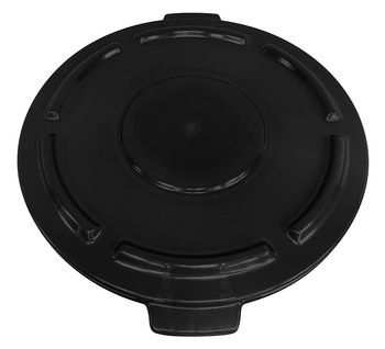 Picture of Quantum Storage CTC-L44BK Crusader Round Black Polyethylene Heavy-Duty Utility Container Lid (Main product image)