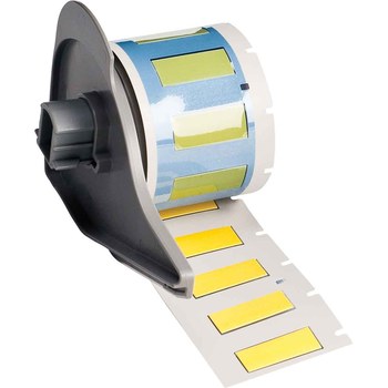 Picture of Brady PermaSleeve Yellow Polyolefin Thermal Transfer M7-250-1-7641-YL Heat Shrink Wire & Cable Labels (Main product image)