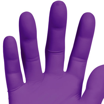 Ansell Kimtech Dark Magenta Large Exam Gloves - 9.5 in Length - Textured Fingers Finish - 5.9 mil Thick - 62773
