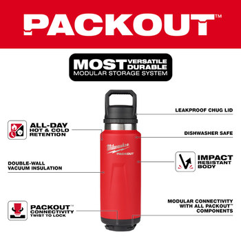 Milwaukee PACKOUT Insulated Bottle 48-22-8397R - 83889