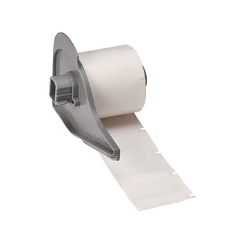 Picture of Brady M710 White, Clear Vinyl Thermal Transfer M7-104-427 Self-Laminating Wire & Cable Labels (Main product image)