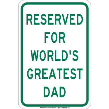 Picture of Brady B-555 Aluminum Rectangle White English Parking Restriction, Permission & Information Sign part number 129753 (Main product image)