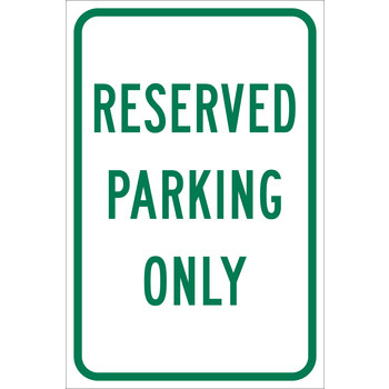 Picture of Brady B-959 Aluminum Rectangle White English Parking Restriction, Permission & Information Sign part number 115577 (Main product image)