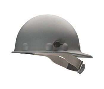 Picture of Fibre-Metal Roughneck Gray Fiberglass Cap Style Hard Hat (Main product image)