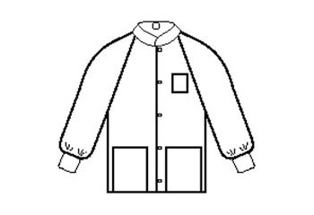 Picture of Kimberly-Clark White Medium SMS Work Jacket (Main product image)