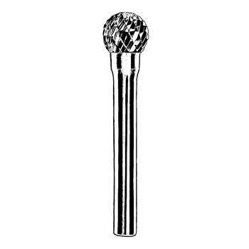 Picture of Dynabrade Carbide Double Cut SD-42 3 mm Ball Abrasive Burr 93372 (Main product image)