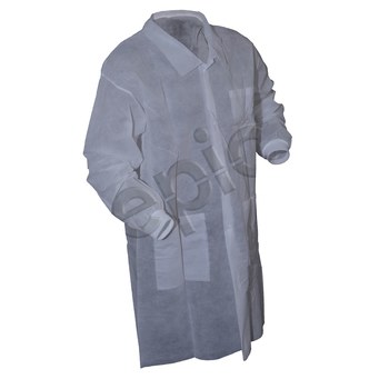 Picture of Epic White 2XL Polypropylene Disposable Lab Coat (Main product image)