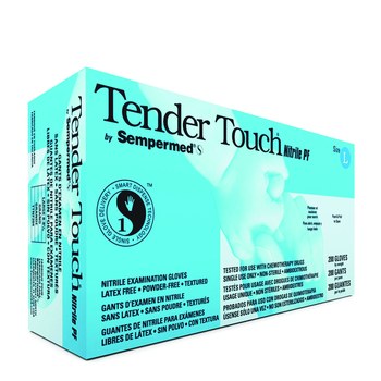 Picture of Sempermed Tender Touch TTNF Blue Medium Nitrile Powder Free Disposable Gloves (Main product image)