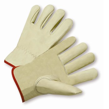 Picture of West Chester 990IK White Small Grain Cowhide Leather Driver's Gloves (Main product image)