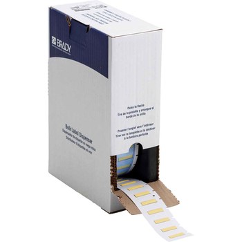 Picture of Brady PermaSleeve Yellow Polyolefin Thermal Transfer BM-125-1-342-YL Heat Shrink Wire & Cable Labels (Main product image)