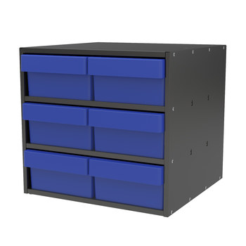 Picture of Akro-Mils AD1817C88 Akrodrawers 60 lb Charcoal Gray Powder Coated, Textured Stackable Super Modular Cabinet (Main product image)