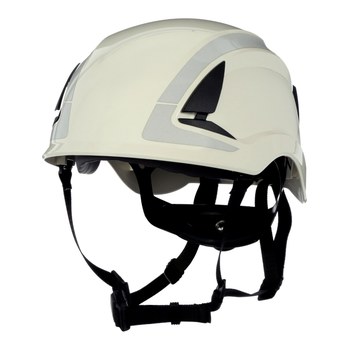 3M SecureFit Safety Helmet X5001X-ANSI White-Unvented-Reflective