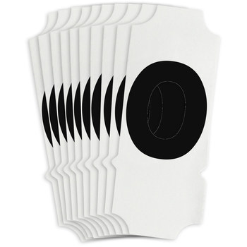 Picture of Brady Quik-Align Black Outdoor Vinyl 8245-O Letter Label (Main product image)