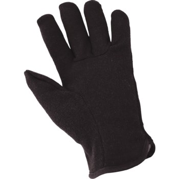 Global Glove Brown Large Polyester/Cotton Work Gloves - Straight Thumb - C10BJR-LT