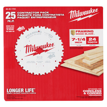 Milwaukee Circular Saw Blade 48-40-1723 - 7 1/4 in Diameter - Carbide
