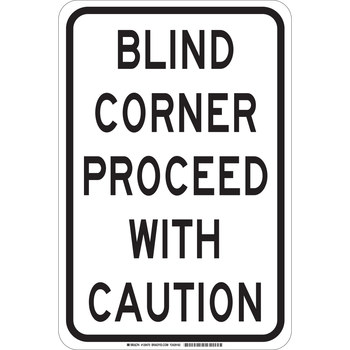 Picture of Brady B-302 Polyester Rectangle White English Stop Signs, Traffic Control Signs & Banners Sign part number 129470 (Main product image)