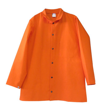 Picture of Chicago Protective Apparel Orange Large FR-7A Cotton/Proban Welding Coat (Main product image)