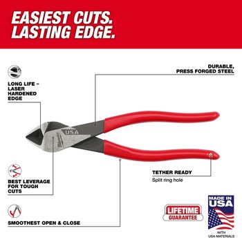 Milwaukee MT508 Pliers - Steel - 8 in - 59548