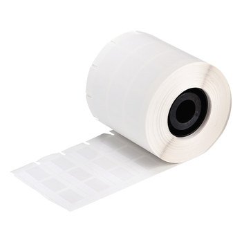 Picture of Brady White Self-Extinguishing, Self-Laminating Vinyl Thermal Transfer 52155 Die-Cut Thermal Transfer Printer Label Roll (Main product image)
