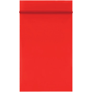 Red Reclosable Poly Bag - 2 in x 3 in - 2 mil Thick - 10818