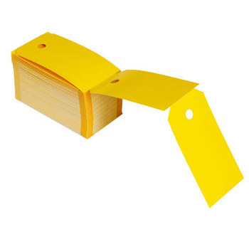 Picture of Brady Yellow Polyester Thermal Transfer THT-288-851-YL Die Cut Thermal Transfer Label Tag (Main product image)