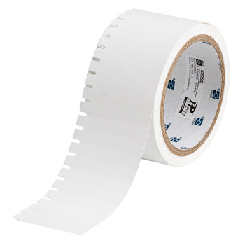 Picture of Brady White Polypropylene Thermal Transfer THT-150-412-1 Die-Cut Thermal Transfer Printer Label Roll (Main product image)