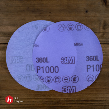 3M Hookit 360L Hook & Loop Disc 55723 - Aluminum Oxide - 5 in - P1000 - Super Fine