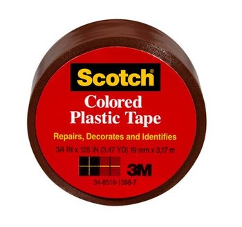 Picture of 3M Scotch 191BR Colored Plastic Tape 00018 (Main product image)