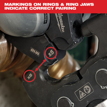 Milwaukee X6 Ring Jaw 49-16-2659X6 - 2-1/2 in - 4 in IPS Capacity