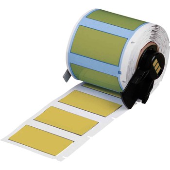 Picture of Brady PermaSleeve Yellow Polyolefin Thermal Transfer M6-500-175-342-YL Heat Shrink Wire & Cable Labels (Main product image)