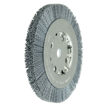 Weiler Nylox 31121 Wheel Brush - 6 in Dia - Crimped Round Nylon Bristle