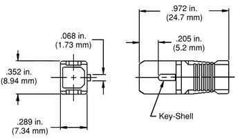 3M 6900 Crimplok Jacketed Fiber Connector - SC Connector - 92815