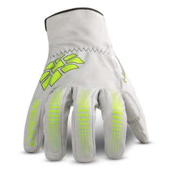 HexArmor Chrome Series 4081 White/Yellow 5 Goatskin Cut and Sewn Cut-Resistant Gloves - ANSI A8 Cut Resistance - 4081-XXS (5)