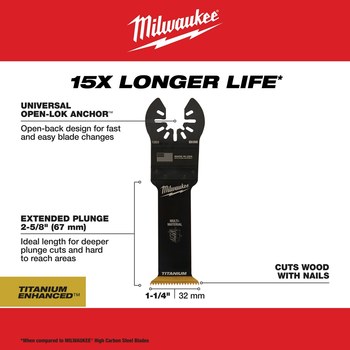 Milwaukee OPEN-LOK Reciprocating Saw Blade 49-25-1203 - 18 TPI - Bi-Metal