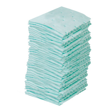 Brady Green Polypropylene 8.5 gal Absorbent Pads - 4 in Width - 4 in Length - 662706-90681