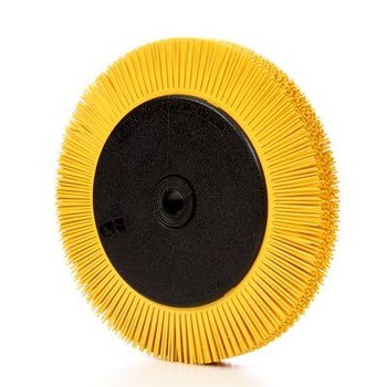 3M Scotch-Brite Ceramic BB-ZB Radial Bristle Brush - Medium Grade - 1 1/4 in Center Hole - 8 in Outside Diameter - 33082