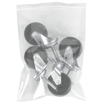 Clear Reclosable Poly Bags - 4 in x 8 in - 8 mil Thick - 15364