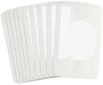 Picture of Brady Quik-Align White Outdoor Vinyl 8335-B Letter Label (Main product image)