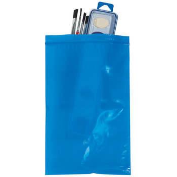 Blue Reclosable Poly Bag - 4 in x 6 in - 2 mil Thick - 10832