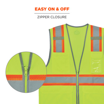 Ergodyne GloWear High-Visibility Vest 8246Z 24145 - Size Large/XL - Lime