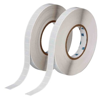 Brady UltraTemp THT-99-717-10 Die-Cut Printer Label Roll - 0.5 in x 0.5 in - Polyimide - White - B-717 - 92511
