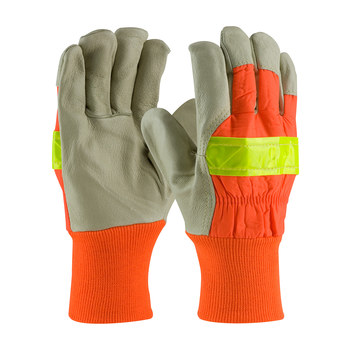 PIP 125-458 Grain Pigskin Leather Palm Hi Vis Glove