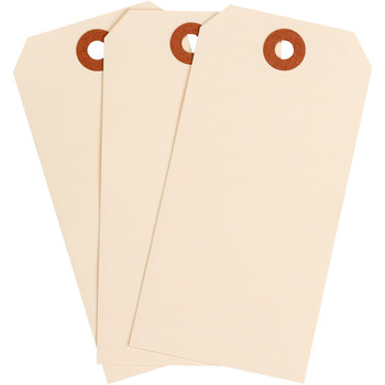 Picture of Brady Manila Rectangle Cardstock 102043 Blank Tag (Main product image)