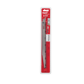 Milwaukee SAWZALL Reciprocating Saw Blade 48-00-1301 - 5 TPI - 0.75 in Width x 0.049 in Thick - Bi-Metal