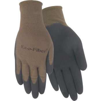 Picture of Red Steer Eco-Fiber 1150 Black/Brown Large Bamboo Full Fingered Work Gloves (Main product image)