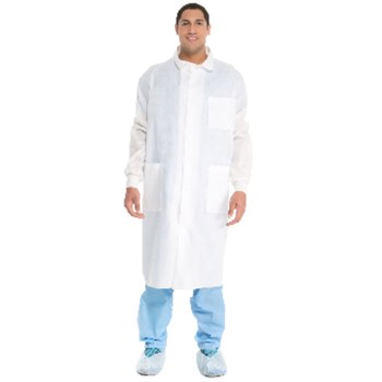 Picture of Kimberly-Clark Blue Medium SMS Work Coat (Main product image)