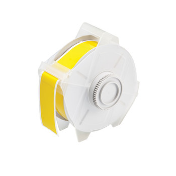Picture of Brady Yellow Indoor / Outdoor Polyester Thermal Transfer 76696 Continuous Thermal Transfer Printer Label Roll (Main product image)