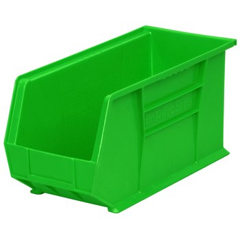 Picture of Akro-Mils 30265 Akrobin 60 lb Green Industrial Grade Polymer Hanging / Stacking Storage Bin (Main product image)