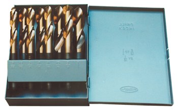 Picture of Chicago-Latrobe 190C 118° Right Hand Cut M42 High-Speed Steel - 8% Cobalt Reduced Shank Drill Set 69868 (Main product image)